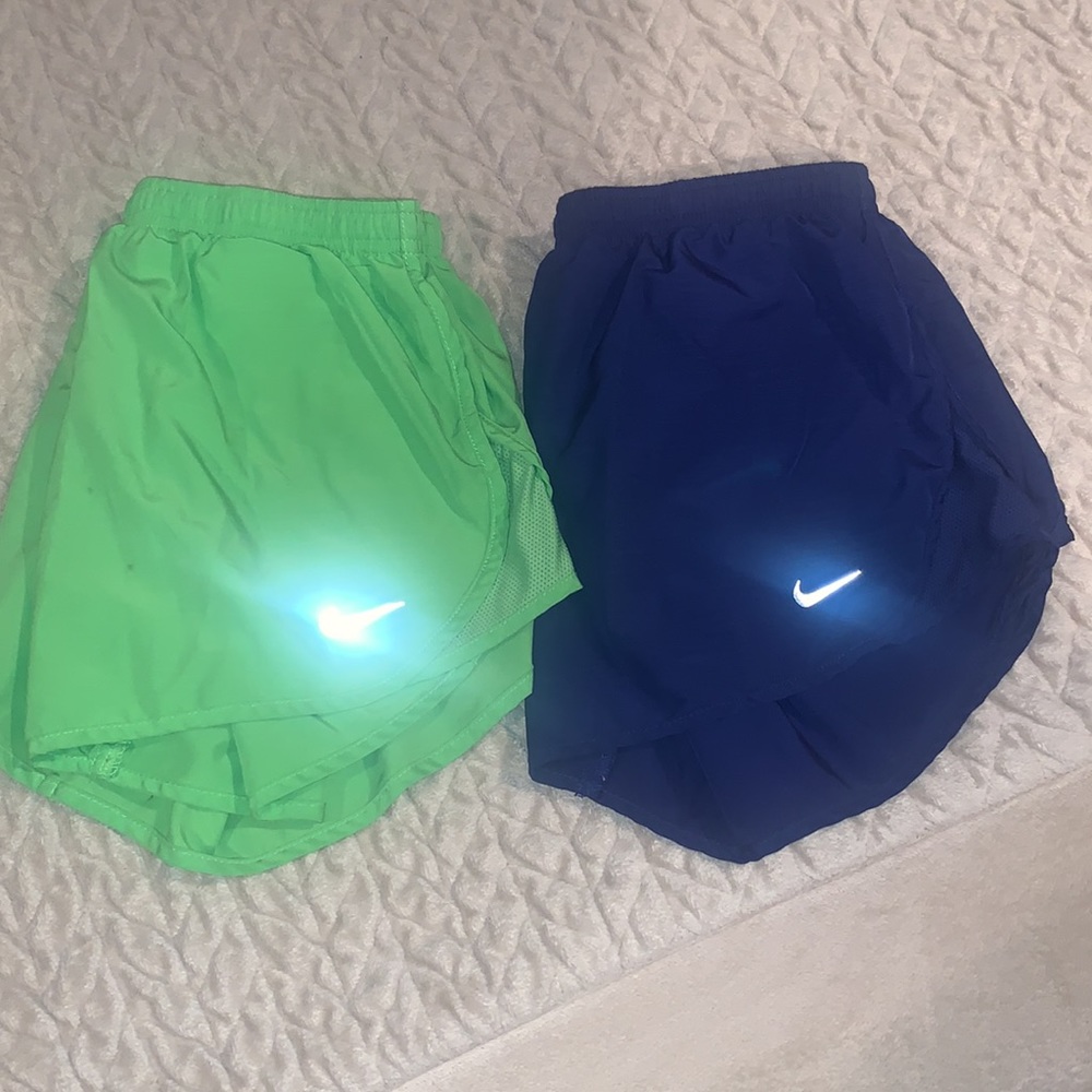 Two pairs of women’s nike running shorts size s